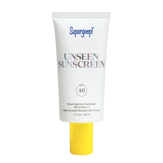 Supergoop! Bloqueador Solar Transparente y Primer Unseen Sunscreen SPF 40