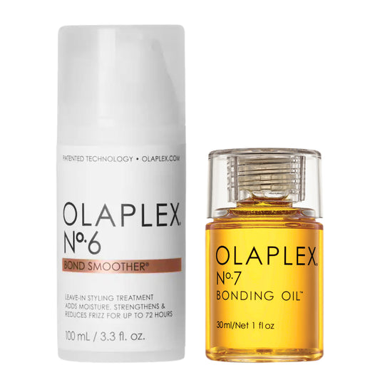 Duo Olaplex N°6 Bond Smoother Frizz Control Styling Hair Cream + Olaplex N°7 Aceite Capilar Protector Protector y Reductor del Frizz. (Entrega en 15 días)