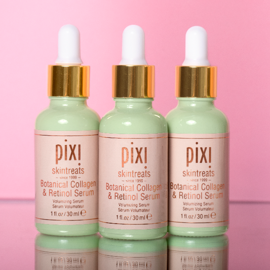 Kit Cuidado Facial Pixi Sérum Reafirmante AntiedadCollagen & Retinol + Pixi Parches De Hidrogel Regeneradores Dream yEYE PM x60Unds. + Nyx Duck Plump Gloss Voluminizador.