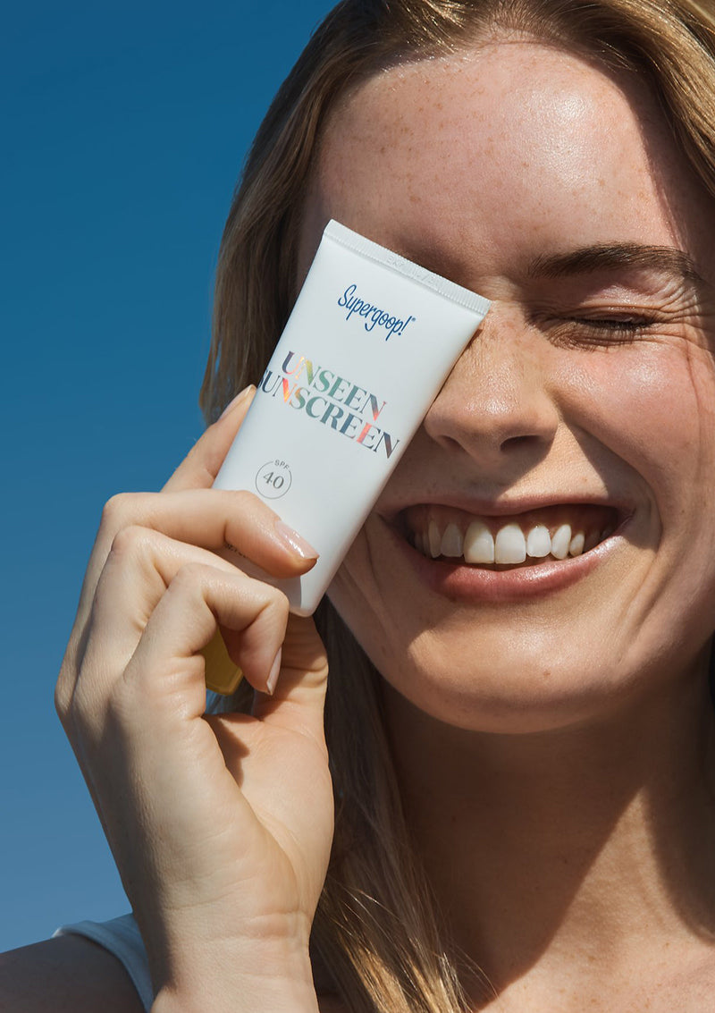 Supergoop! Bloqueador Solar Transparente y Primer Unseen Sunscreen SPF 40