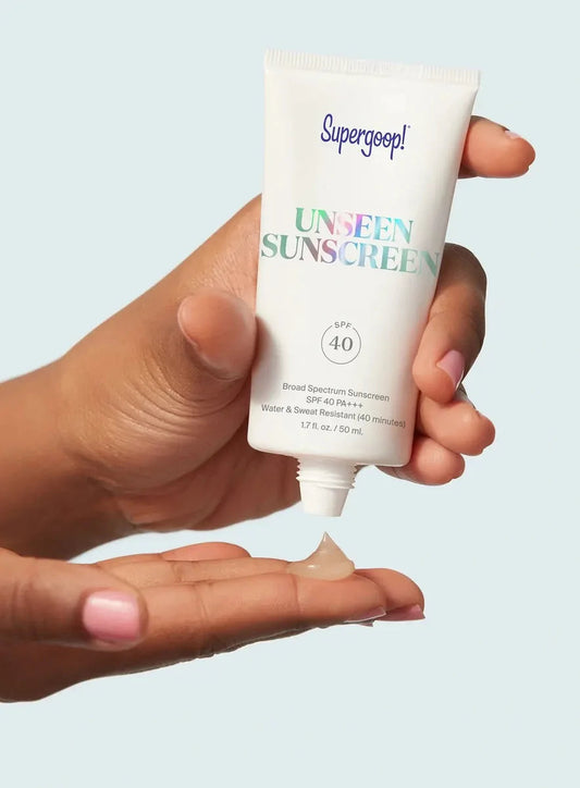 Supergoop! Bloqueador Solar Transparente y Primer Unseen Sunscreen SPF 40