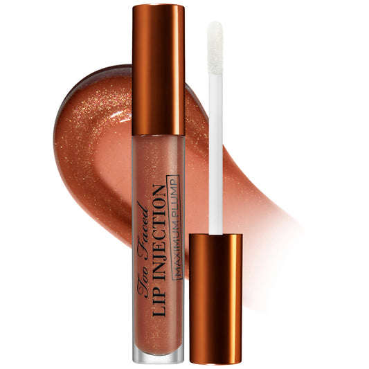 Too Faced Lip Injection Maximum Plump Caramel Apple.